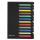 Pagna Ordnungsmappe mit farbigen Griffregistern 12 schwarz
