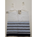 Damen Unterhemd seamless Größe L/XL  weiß/schwarz/hellblau gestreift