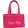 Flaschentasche pink ca. 23x15x15cm Polterabend Prosecco Filztasche Frauenhandtasche 6 Fächer