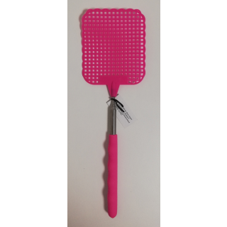 Ausziehbare Fliegenklatsche 27 - 72 cm Pink
