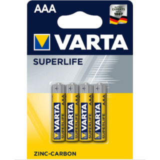 VARTA Batterie Micro AAA SUPERLIFE 1,5 V 4er Set