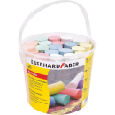 EBERHARD FABER Straßenmalkreide, 20 Stück Kreiden, leuchtende Farben, abwischbar + 1 GRATIS Fidget Spinner