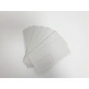 BONG Briefumschläge 1000 Stück mit Fenster DIN 110x220 grau Recycling Kuvert