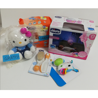 Baby Paket Set 4 ANGEBOT Spielen Schlafen + GRATIS Windeln & Hello Kitty