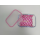 Klickbox Frischhaltedose Lebensmittel Glas transparent/rosa ca. 18,5x13,5x4,5 cm